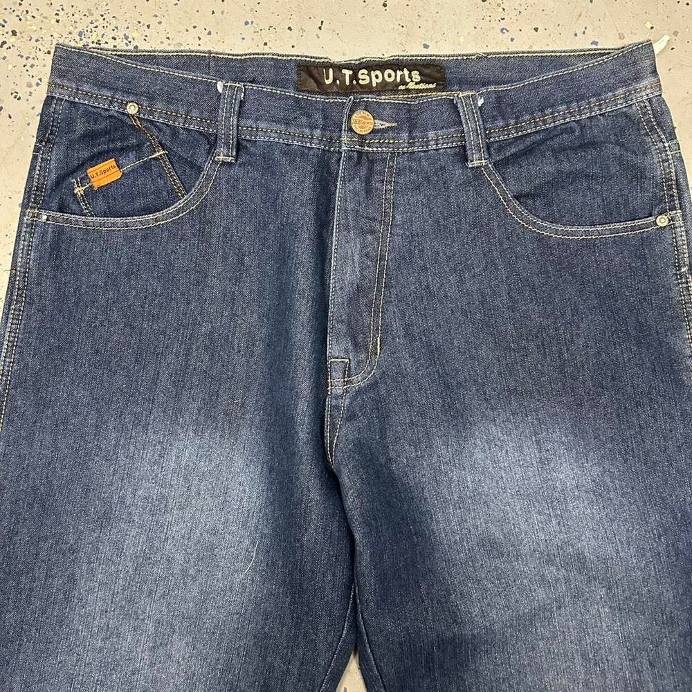 Y2K Dark wash UT Sports jeans with a relaxed fit - Picture 3 of 8